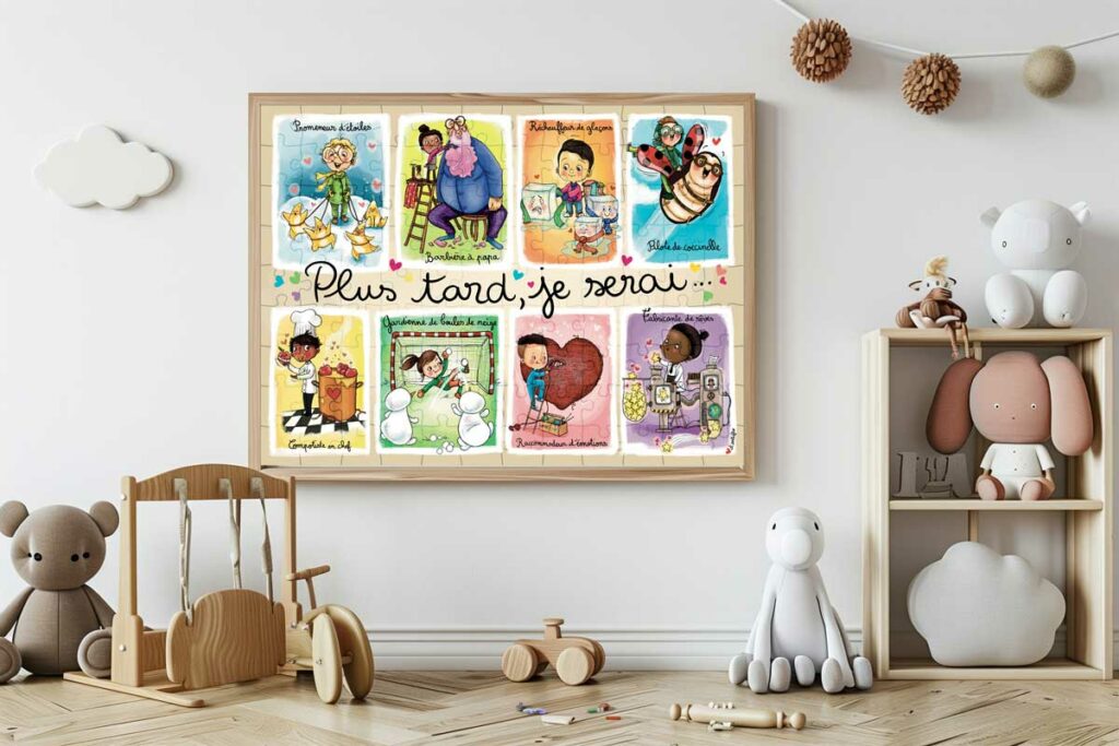 puzzle enfant fabrique en france colore