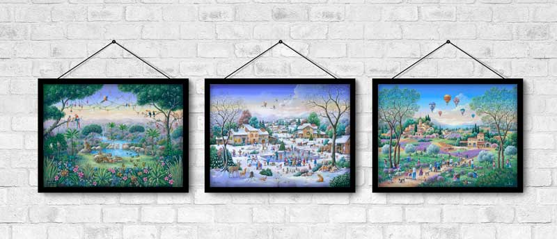 Puzzle 1000 pièces détaillé avec illustration artistique