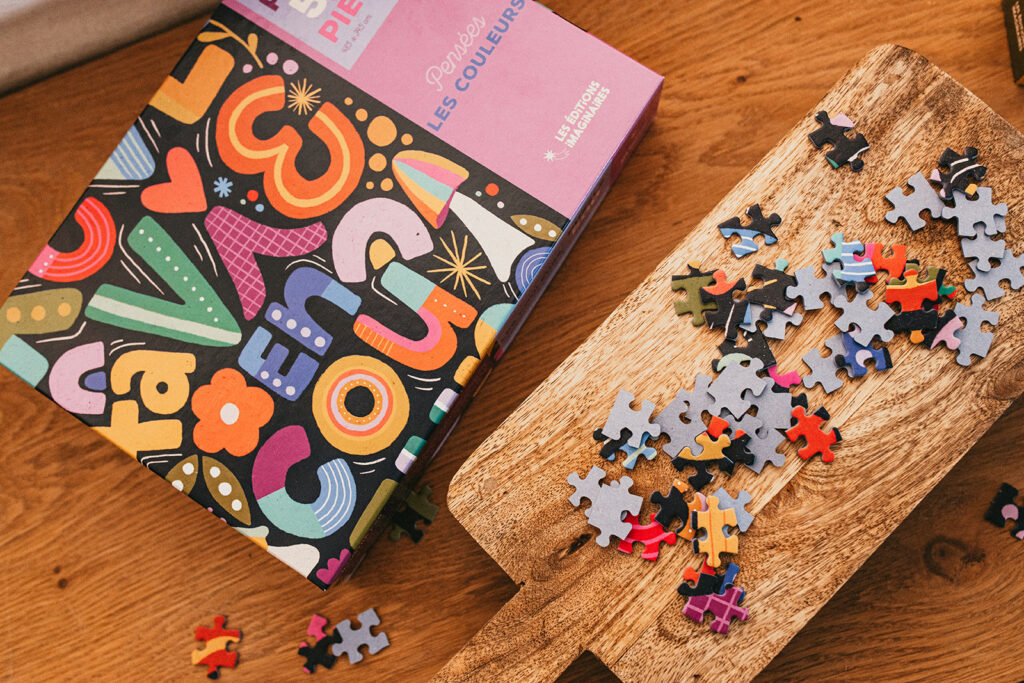 Puzzle à message inspirant rêve ta vie en couleurs