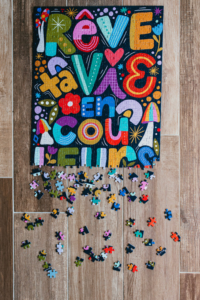 Rêve ta vie en couleurs : un puzzle qui invite à l'optimisme