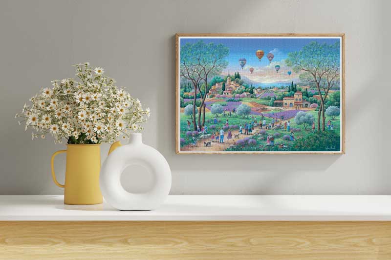 Puzzle 1000 pièces Le Ciel de Provence illustré par Sylvie Marcel