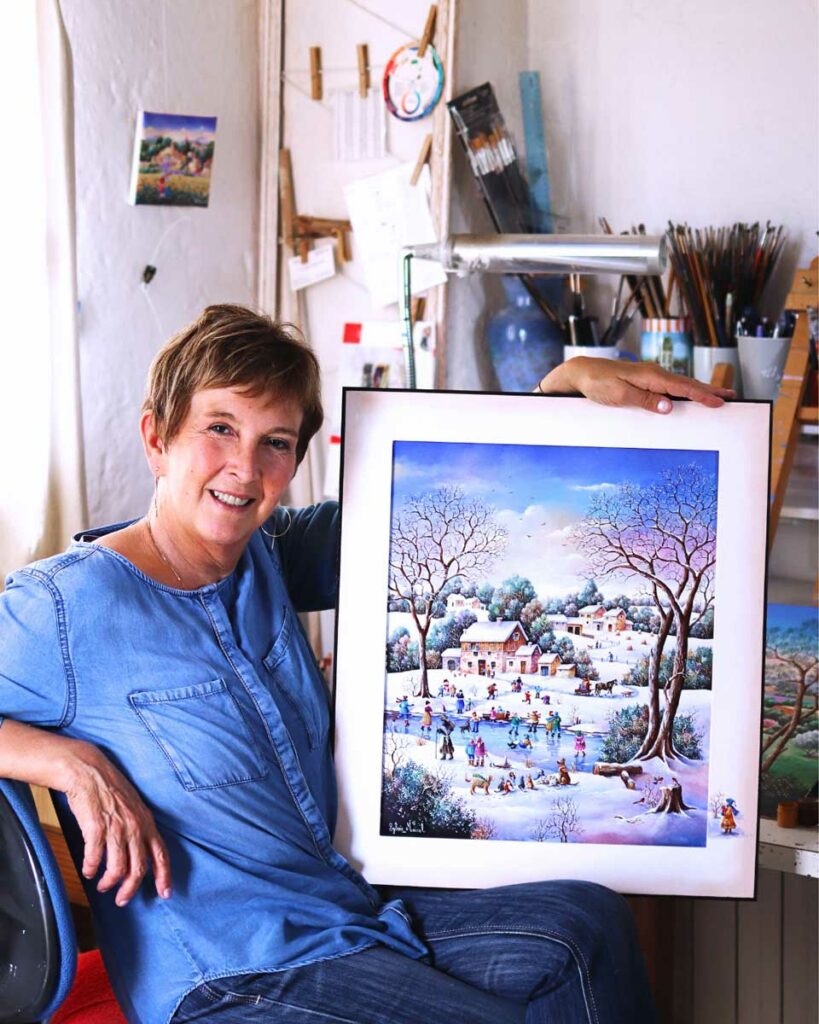 Sylvie Marcel, artiste peintre illustratrice de la collection de puzzles Il était une fois